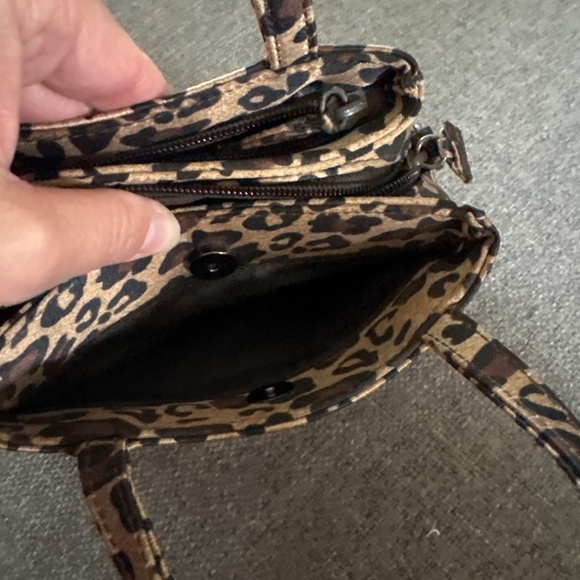 Nine W. satin leopard mini satchel - Picture 5 of 6